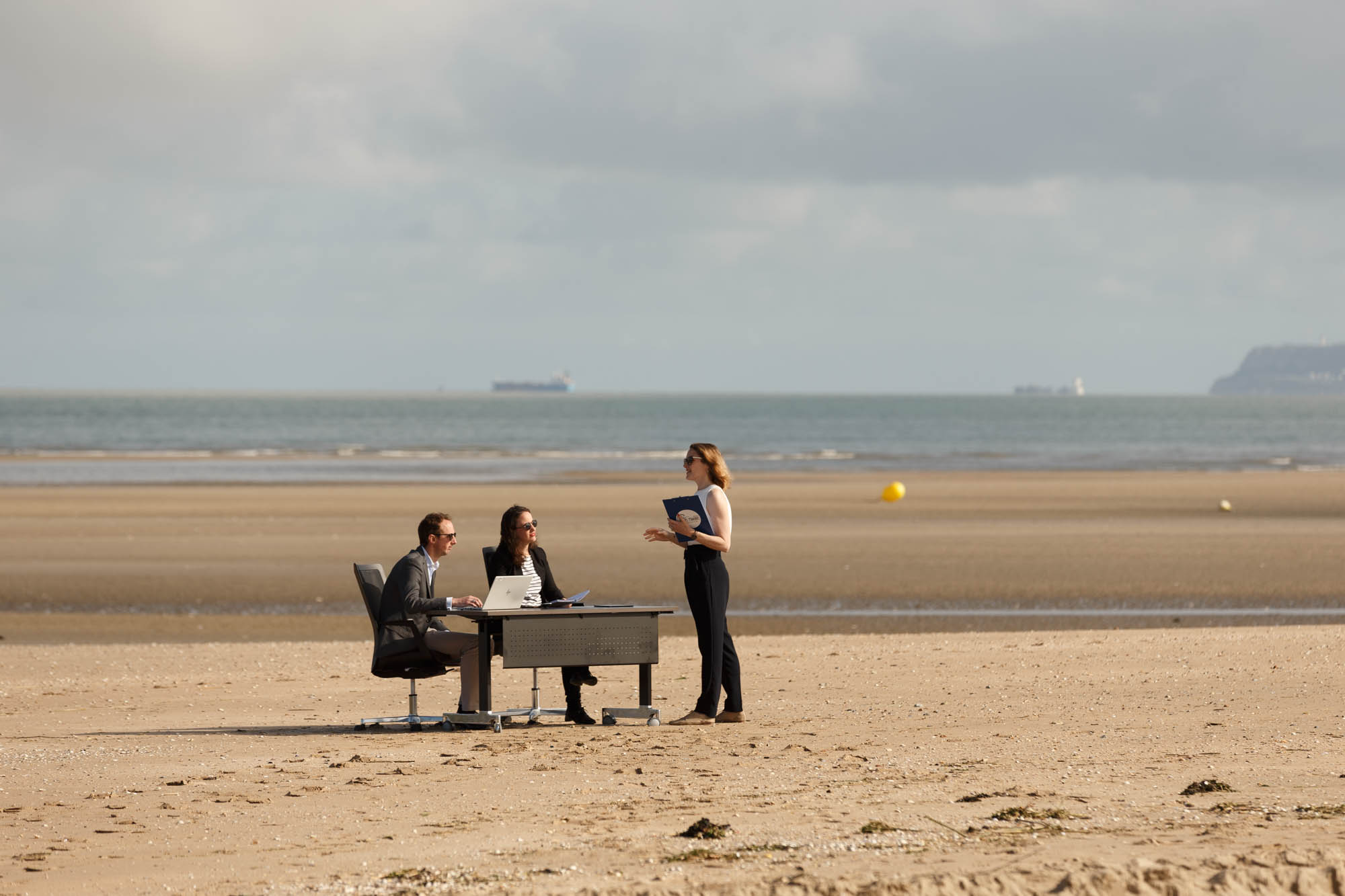 Séminaire d’entreprise sur la plage — Les Cures Marines, Trouville, photo David Morganti