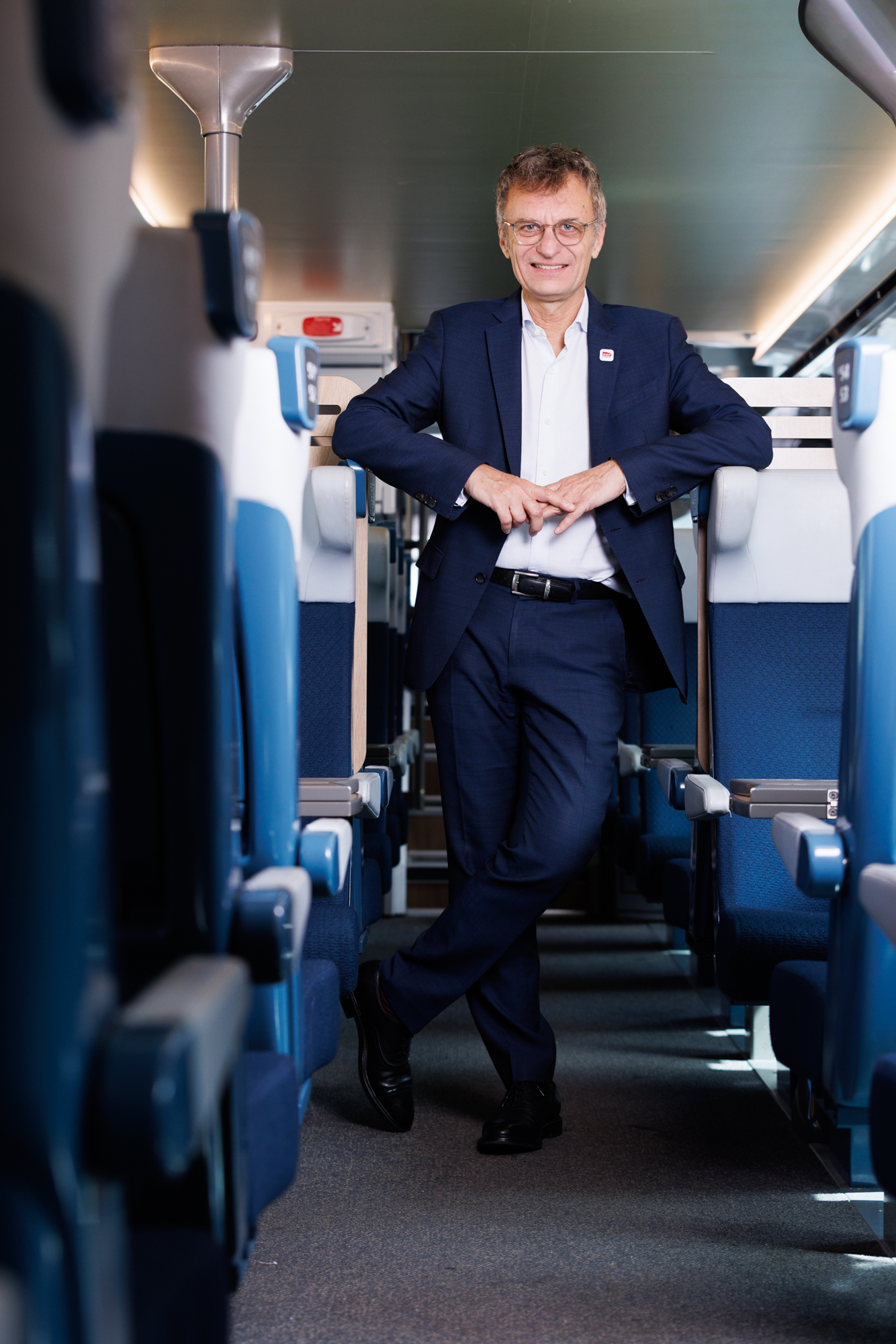 Portrait de Philippe Mouly, Directeur régional SNCF Voyageurs Lignes Normandes, au Havre — David Morganti